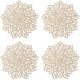 thumbnail image 1 of manteles individuales dorados, manteles individuales redondos huecos, manteles individuales redondos, manteles individuales de plástico, utilizados para aislamiento térmico (dorado), 1 of 5
