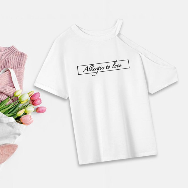Camiseta para mujer, camisa con cuello redondo, ropa informal, camiseta básica para mujer, para acampar, uso diario, desplazamientos M