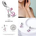 thumbnail image 3 of Charms Nuevos Encantos De Verano De Plata Esterlina 925 Perfume Cosméticos Estrella Luna Auriculares Colgantes Mariposa Flor Cuentas Ajuste Original Mujeres Pulsera Diy Joyería Regalo Fabricación, 3 of 4