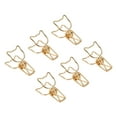 thumbnail image 1 of Paper Clamps, Hollowed 100pcs Binder Clips Cute Cartoon  For Home Gold,Rose Gold, 1 of 8