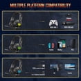 thumbnail image 5 of K19 3,5 mm Gaming Headset PC Gamer Stereo Auriculares Bass Auriculares con micrófono LED Luz RGB (Negro), 5 of 5