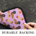 thumbnail image 6 of Pink Dachshund Chips Door Rugs,Washable Non Slip Door Mats Indoor,Decorative Door Mats,Entry Mat Indoor for Entrance,Bedroom,Kitchen,Bathroom,30"x17", 6 of 6