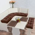 thumbnail image 4 of South Pine Porch Hampton 4-Piece Kitchen Nook Cushion Set, Chocolate, 4 of 4