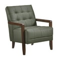 thumbnail image 1 of Pemberly Row Fauteuil d'Appoint Moderne / Contemporain en Cuir Vert, 1 of 10
