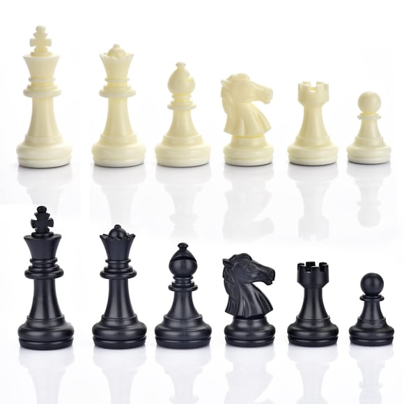Chess Pieces QuadPro de plástico magnético con bolsa de almacenamiento