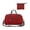 Red-WLL-45x30x12cm, variant on Foldable Sports Gym Bag with Shoe Compartment, Lightweight Travel Duffle for Workout and Weekend Trips,Dark red-45x30x12cm