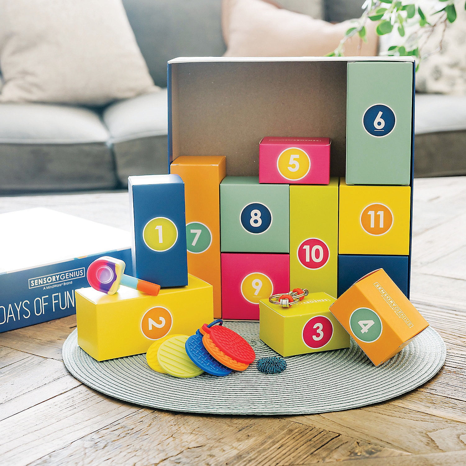 Sensory Genius 12 Days of Fun & Focus Pack, Fun Fidget Advent Calendar 2024 for Kids, Teens & Adults Ages 5 and Up