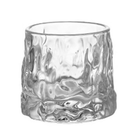 

UDIYO Drinking Glasses Drinking Glasses Creative Smooth Brim Delicate Transparent Tumbler Glass Mug for Wine