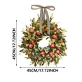 thumbnail image 4 of Fall Pomegranate Wreath for Front Door, Thanksgiving Fall Wreath Hanging Ornaments, Christmas Wedding Hanging Porch Home Window Wall Farmhouse Indoor Outdoor Decor 17.72 Inch, 4 of 8