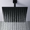 thumbnail image 6 of Zovajonia Matte Black Shower System 12 Inches Shower Faucet Set,  Rain Shower Head with Handheld Spray Bathroom Ceiling Mount Shower Fixtures, 6 of 9
