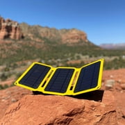 SunJack 25W Portable Solar Panel Charger Kit USB-A & USB-C Rugged Waterproof, 1.7 lbs