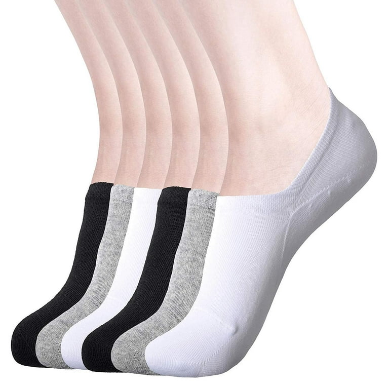 Rovga 6 Pairs Ankle Low Socks No Women Socks Causal Show Soft Non Slip Socks  Liner Cut Cotton Sock Slippers Fashion Socks 