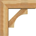 thumbnail image 3 of Ekena Millwork 8"W x 26"D x 26"H Westlake Block Rough Sawn Bracket w/ Offset Brace, Western Red Cedar, 3 of 25