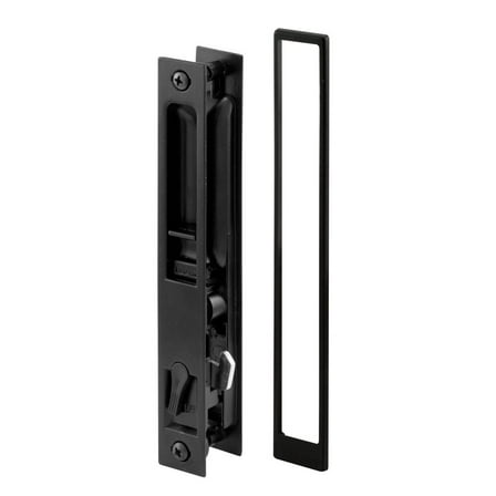 Prime-Line C 1101 Diecast Black Finish, Flush Sliding Patio Door Handle, for Croft (Single Pack)