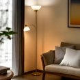 thumbnail image 4 of Brightech Sky Dome Plus 72 in. Brass Torchiere LED Floor Lamp with 1 Adjustable Arm, 4 of 6
