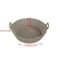 Air Fryer Silicone Baking Tray Reusable Air Fryer Round Silicone Insert