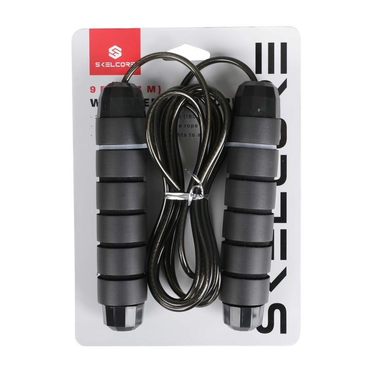 Skelcore 9ft Weighted Speed Jump Rope With Memory Foam photo 4