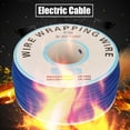 thumbnail image 3 of Cable eléctrico, 1 rollo Envoltura de alambre Hilo de alambre de cobre simple Cable de 30 AWG Diámetro de núcleo de 0,25 mm(azul), 3 of 14