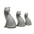 thumbnail image 4 of Colección de figuras de gatos pequeños a escala 1/12, estatua pequeña y linda, modelo de animal de simulación Gris, 4 of 9