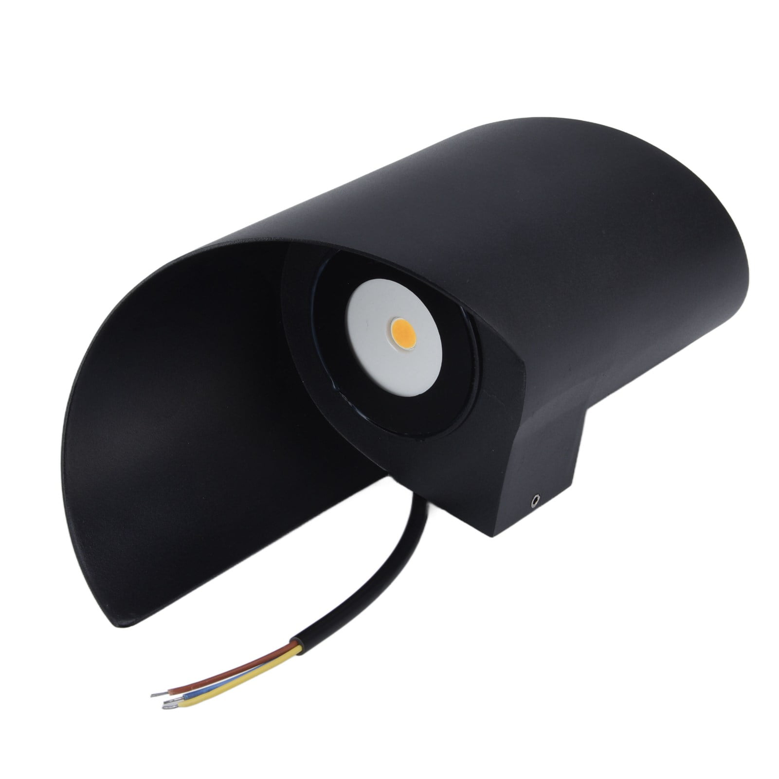 BIMZUC Modern 12W LED Spiral Wall Light S-Shaped Sconce for Indoor Hallway Living Room Black Finish 11 inches / 28 cm Warm White