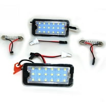 2Pcs LED License Plate Light for FIAT 500 500C 2009-2015 Car Styling