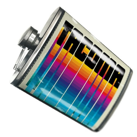 

NEONBLOND Flask Retro Cites States Countries Tacoma