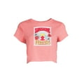thumbnail image 5 of Celebrity Pink Juniors and Juniors Plus Graphic Cropped Sleep Tee with Short Sleeves, Sizes XS-3X, 5 of 5
