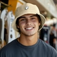 thumbnail image 3 of Dalix Ghost Cotton Bucket Hat Lightweight Outdoor Travel Beach Everyday Mens in Sesame Beige L Large, 3 of 5