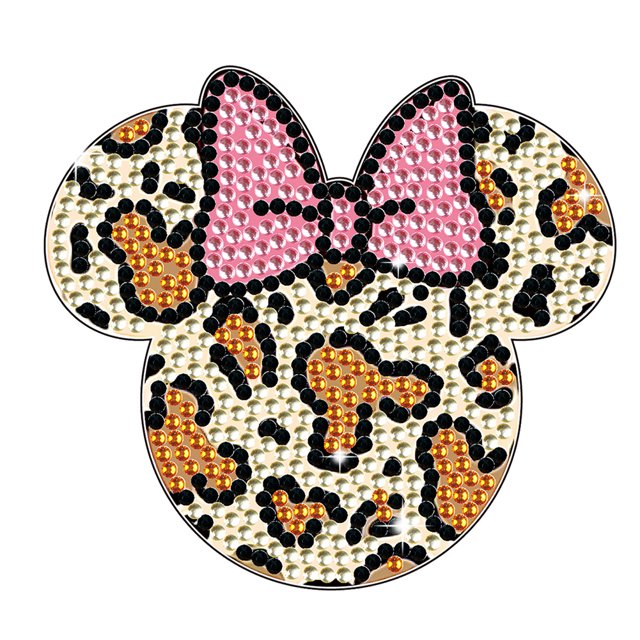 Posavasos para Tazas Con Puntos Cristal Kit Adorno Mickey Dibujos Animados Pequeños Suministros Adultos Y Bordado Diamantes