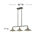 thumbnail image 4 of Hinkley Lighting - Three Light Linear Chandelier - Chandelier - Rigby - 3 Light, 4 of 4
