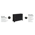 thumbnail image 3 of Homestyles Bedford Engineered Wood 8-Drawers Double Bedroom Dresser in Black, 3 of 4