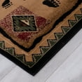 thumbnail image 4 of Brown Bear with Fish Outdoor Animal Cabin Wildlife Area Rug (7' 7" x 10' 6"), 4 of 5