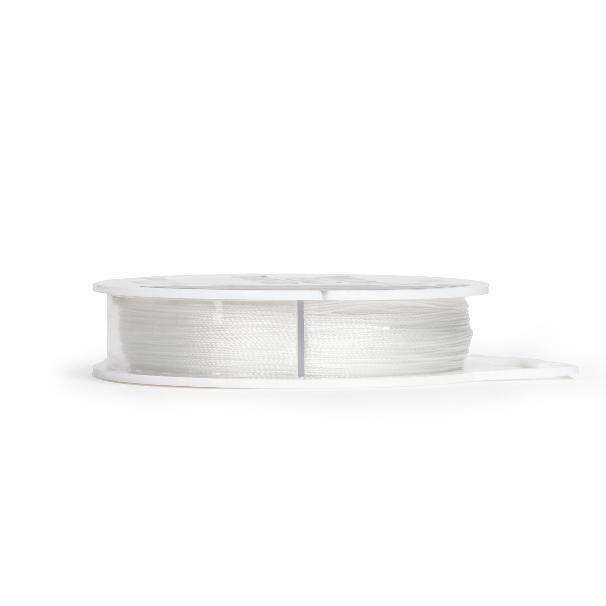 (2 pack) Cousin DIY Craft & Jewelry Nylon Beading Thread, White, 30 Gauge, 300 ft Roll