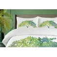 thumbnail image 4 of Ambesonne Tree Duvet Cover Sets, Watercolor Gradient Nature, 2-Queen, Lime Green White, 4 of 7