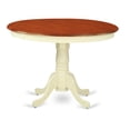 thumbnail image 2 of East West Furniture Hartland 3-piece Dining Set with Wood Chairs in Cherry, 2 of 7