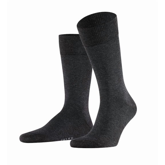 Falke Men's Socks, 2-Pack - Happy, Short Socks, Cotton Anthracite 39-42 (Uk 5,5-8)