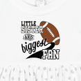 thumbnail image 4 of Inktastic Little Sister and Biggest Fan Football Player Girls Baby Dress, 4 of 5