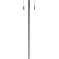 thumbnail image 3 of Floor Lamp with Drum Shade and Pull Chain, White and Silver- Saltoro Sherpi, 3 of 5