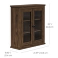 thumbnail image 6 of Teamson Home Donovan Removable Two-Door Wall Cabinet with Adjustable Shelves, Walnut, 6 of 8