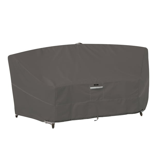 Classic Accessories Ravenna Water-Resistant 46 Inch Patio Curved Modular  Sectional Sofa Cover