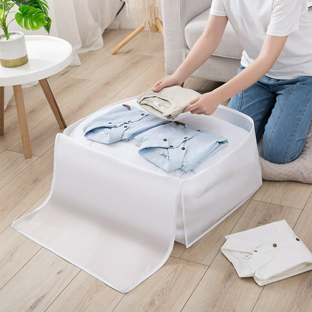 Fiudx Bolsa de Almacenamiento Reutilizable, Bolsa de Lavandería de Gran Capacidad, Organizador Multifunción Duradero, Almacenamiento de Ropa de Viaje, Ropa de Cama y Edredones para El Hogar, Tamaño 5