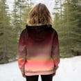 thumbnail image 4 of Xudanell Jackets for Women Warm Hooded Jacket Gradient Zipper Hoodie Drawstring Jacket Lined Plush Women Fashion Hoodies Light Pink XXXXL, 4 of 7