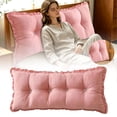 thumbnail image 2 of Wedge Cushion Headboard Reading Pillow Removable Cover, Bed Bedroom Positioning Support Bolster for Sofa Bed, Low Corner Backrest Cushion for Comfortable Rest, 2 of 7