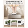 thumbnail image 6 of XL Stainless Steel Litter Box, Large Metal Cat Litter Box with High Sided for Big Cats, Easy-Clean Cat Litter Mat & Scoop, Anti-Urine Leakage (Green), 6 of 7