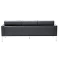 thumbnail image 3 of Fine Mod Imports Button Sofa in Leather in Red Leather, 3 of 5