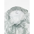 thumbnail image 3 of Mens Hawaiian Shirt Short Sleeve Floral Button Down Shirts Tropical Summer Beach Shirts Camp Collar Shirt Green 3XL, 3 of 6