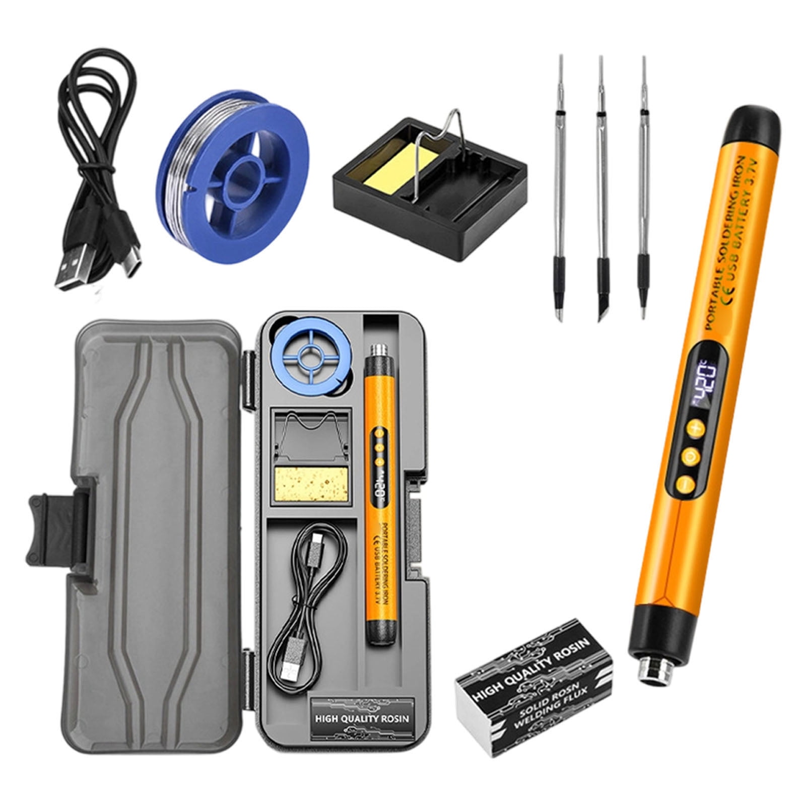 200°C - 450°C Adjustable Temperature Electric Soldering Iron Welding Solder Rework Station Repair Tool