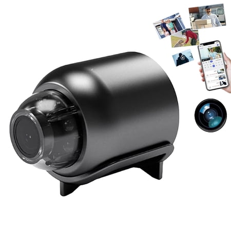 Mini Full HD 4K Security Camera, 5G Wireless WiFi and Compact Portable Design, 1080P HD Indoor Camera for Home, Office and Daily Monitoring
