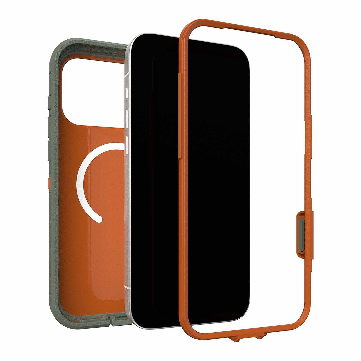 OtterBox Defender Pro XT Clear MagSafe Case w/Camera Control Realtree Apx (Green) for iPhone 17 Pro
