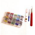 thumbnail image 1 of 1000 Uds 10 colores alfileres de costura 38mm alfileres de bola de cristal Multicolor con desgarrador de costura y cinta métrica suave para joyería a medida Ormromra HMJM265, 1 of 5